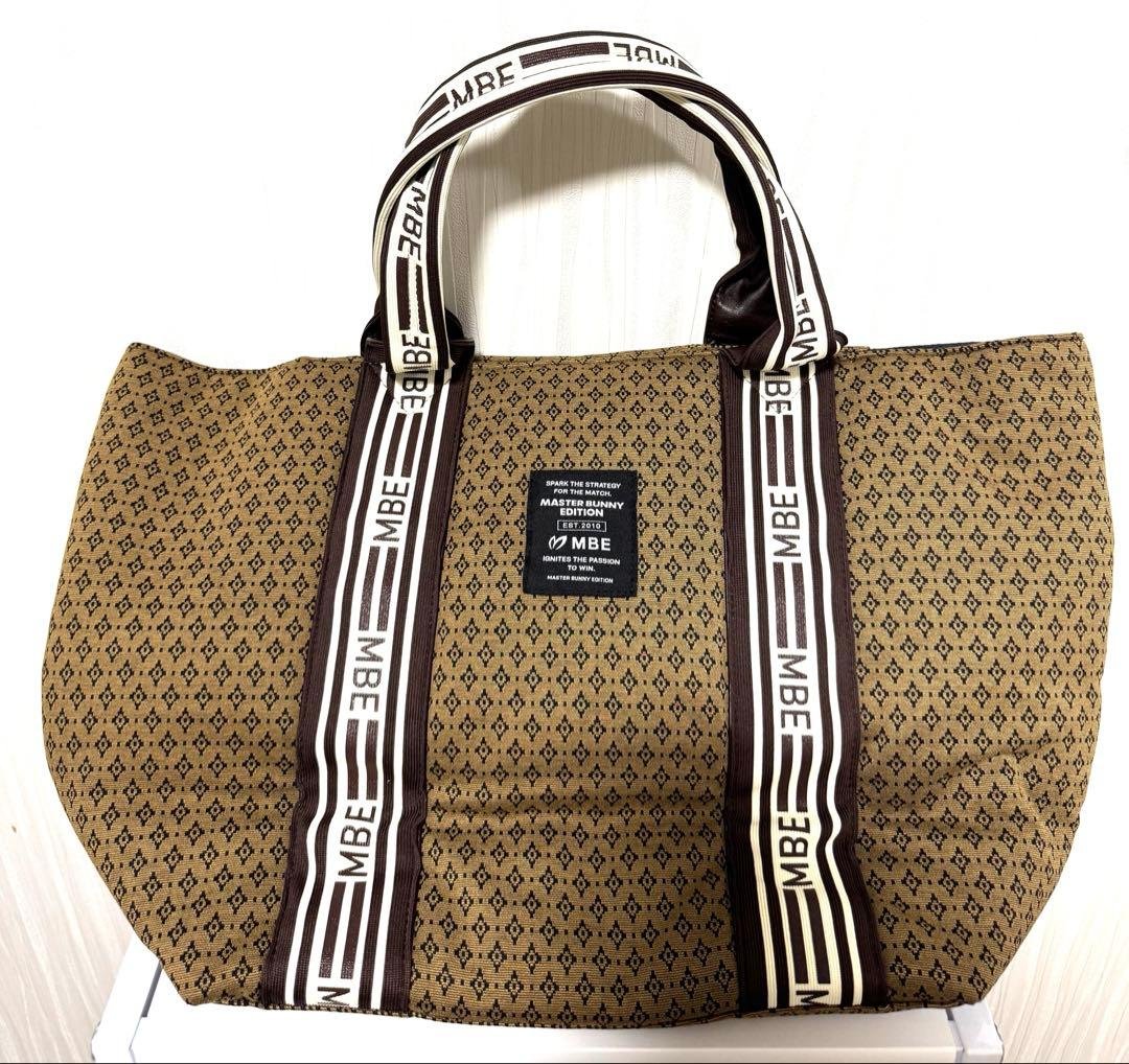 MASTER BUNNY EDITIONダイヤ柄ジャガードトートバッグ